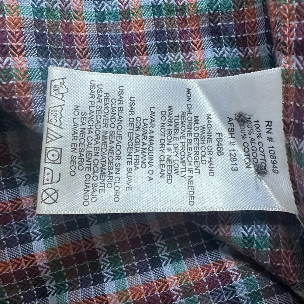 Alex Cannon Men’s Button Up Check Shirt - Picture 5 of 7